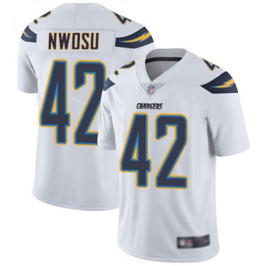 Los Angeles Chargers NFL Football Uchenna Nwosu White Jersey Men Limited #42 Road Vapor Untouchable